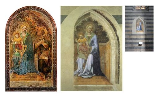 Gentile da Fabriano, duomo di Orvieto, prima e dopo il restauro